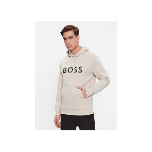Boss Bluza Soody 1 50504750 Beżowy Regular Fit ze sklepu MODIVO w kategorii Bluzy męskie - zdjęcie 168532332