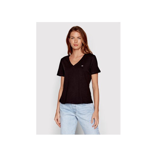Tommy Jeans T-Shirt DW0DW14617 Czarny Slim Fit ze sklepu MODIVO w kategorii Bluzki damskie - zdjęcie 168532390