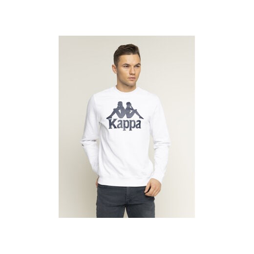 Kappa Bluza 703797 Biały Regular Fit ze sklepu MODIVO w kategorii Bluzy męskie - zdjęcie 168532451