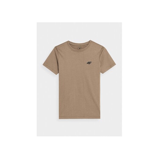 4F T-Shirt 4FJAW23TTSHM0795 Beżowy Regular Fit ze sklepu MODIVO w kategorii T-shirty chłopięce - zdjęcie 168532523