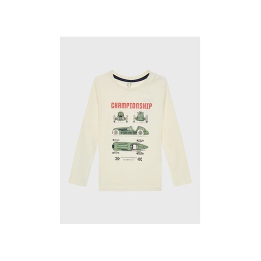 Zippy Bluzka 227-1918ZT Beżowy Regular Fit ze sklepu MODIVO w kategorii T-shirty chłopięce - zdjęcie 168533112
