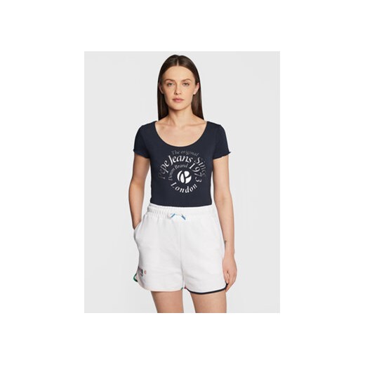 Pepe Jeans T-Shirt PL505348 Niebieski Regular Fit ze sklepu MODIVO w kategorii Bluzki damskie - zdjęcie 168533272