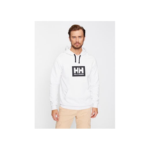 Helly Hansen Bluza Hh Box 53289 Biały Regular Fit ze sklepu MODIVO w kategorii Bluzy męskie - zdjęcie 168533370