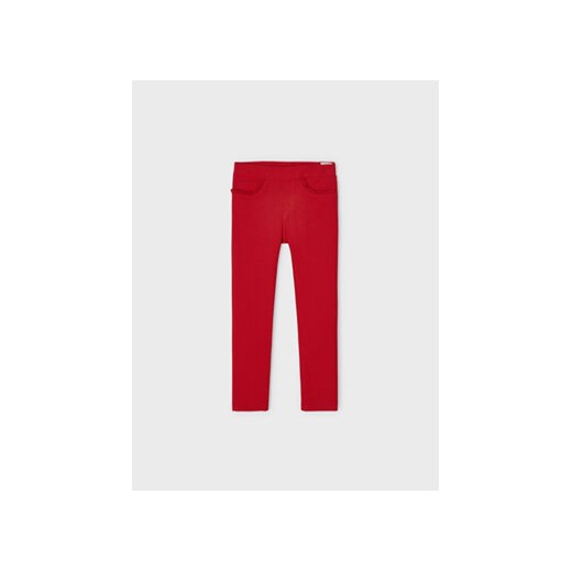 Mayoral Spodnie materiałowe 3504 Czerwony ze sklepu MODIVO w kategorii Spodnie dziewczęce - zdjęcie 168533402