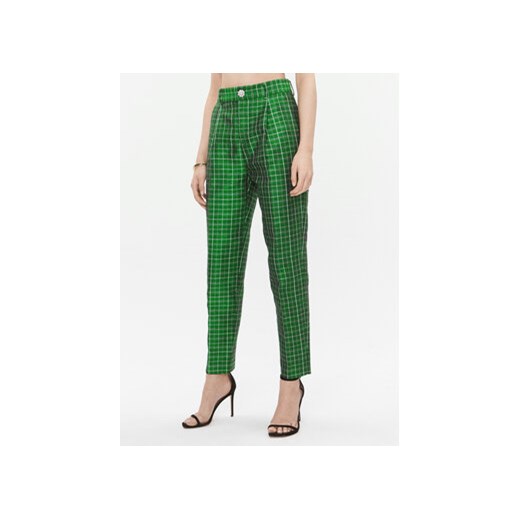 Custommade Spodnie materiałowe Pianora 999499547 Zielony Relaxed Fit Custommade L wyprzedaż MODIVO