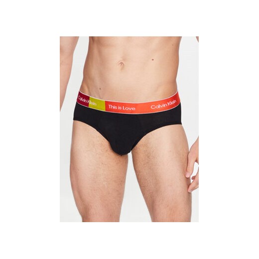 Calvin Klein Underwear Slipy 000NB3444A Czarny ze sklepu MODIVO w kategorii Majtki męskie - zdjęcie 168533714