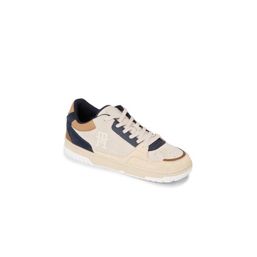 Tommy Hilfiger Sneakersy Th Basket Better Suede Mix FM0FM04822 Beżowy Tommy Hilfiger 43 promocja MODIVO