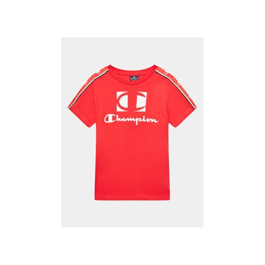 Champion T-Shirt 306326 Czerwony Regular Fit ze sklepu MODIVO w kategorii T-shirty chłopięce - zdjęcie 168534393