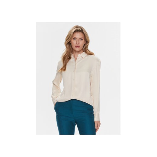 Calvin Klein Koszula K20K206299 Beżowy Relaxed Fit ze sklepu MODIVO w kategorii Koszule damskie - zdjęcie 168534700