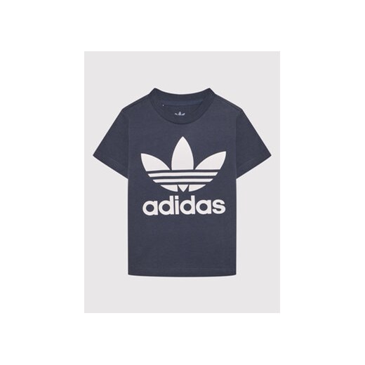 adidas T-Shirt Trefoil HE2190 Granatowy Regular Fit ze sklepu MODIVO w kategorii T-shirty chłopięce - zdjęcie 168534783