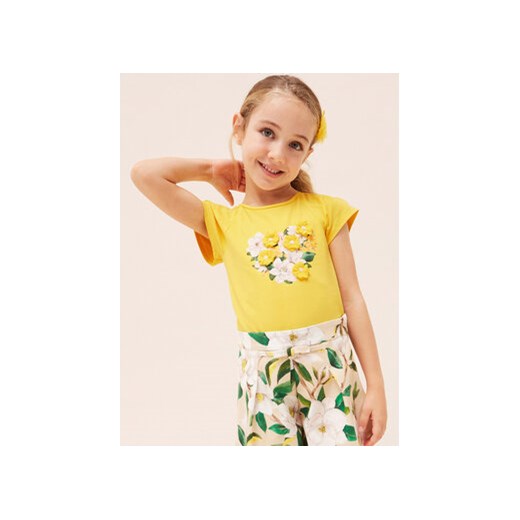 Mayoral T-Shirt 3071 Żółty ze sklepu MODIVO w kategorii Bluzki dziewczęce - zdjęcie 168535004