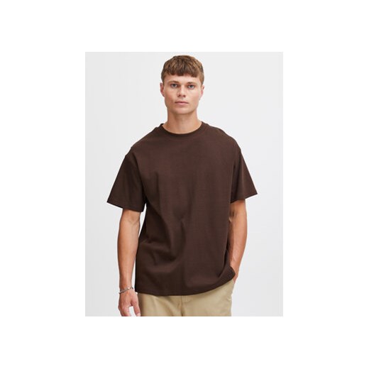 Solid T-Shirt 21107307 Brązowy Boxy Fit ze sklepu MODIVO w kategorii T-shirty męskie - zdjęcie 168535092