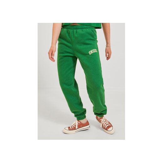 JJXX Spodnie dresowe 12244364 Zielony Relaxed Fit ze sklepu MODIVO w kategorii Spodnie damskie - zdjęcie 168535254