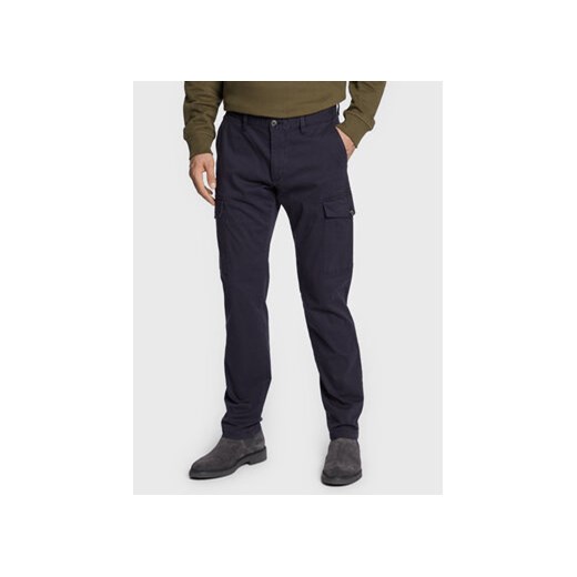 s.Oliver Spodnie materiałowe 2121476 Granatowy Regular Fit ze sklepu MODIVO w kategorii Spodnie męskie - zdjęcie 168535670