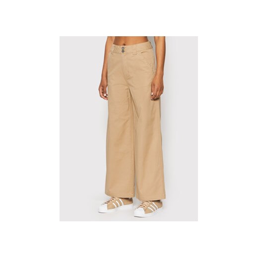 Converse Spodnie materiałowe Carpenter 10022968-A02 Brązowy Regular Fit ze sklepu MODIVO w kategorii Spodnie damskie - zdjęcie 168535730