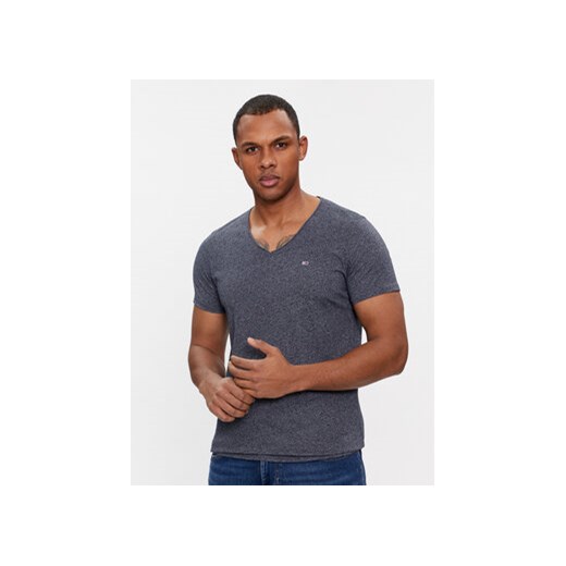 Tommy Jeans T-Shirt Jaspe DM0DM09587 Granatowy Slim Fit ze sklepu MODIVO w kategorii T-shirty męskie - zdjęcie 168535844