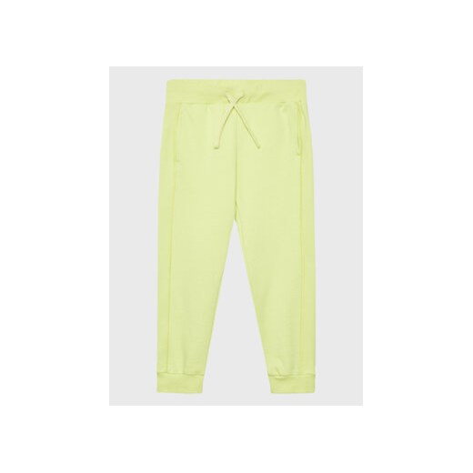 United Colors Of Benetton Spodnie dresowe 3UHRCF02N Żółty Regular Fit ze sklepu MODIVO w kategorii Spodnie dziewczęce - zdjęcie 168535940