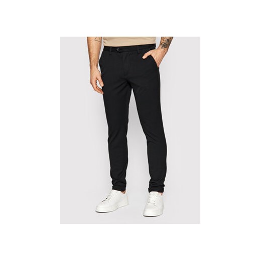 Jack&Jones Spodnie materiałowe Marco 12159954 Czarny Slim Fit ze sklepu MODIVO w kategorii Spodnie męskie - zdjęcie 168536964