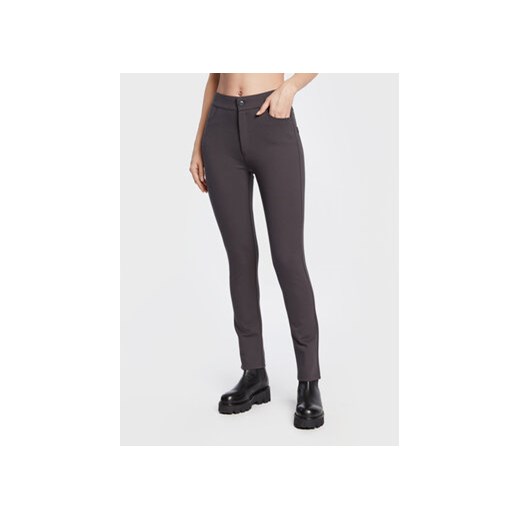 Marella Spodnie materiałowe Nitrite 37860229 Szary Slim Fit ze sklepu MODIVO w kategorii Spodnie damskie - zdjęcie 168537082
