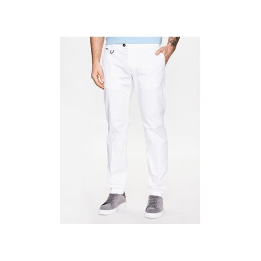 Aeronautica Militare Spodnie materiałowe 231PA1479CT2946 Biały Regular Fit ze sklepu MODIVO w kategorii Spodnie męskie - zdjęcie 168537492