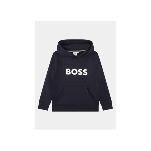 Boss Bluza J25Q15 S Granatowy Regular Fit ze sklepu MODIVO w kategorii Bluzy chłopięce - zdjęcie 168537783