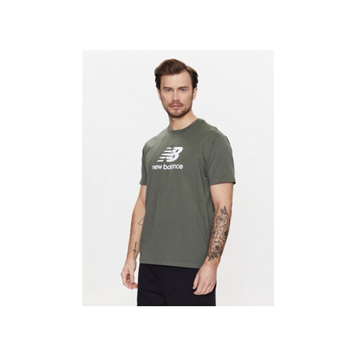 New Balance T-Shirt MT31541 Zielony Relaxed Fit ze sklepu MODIVO w kategorii T-shirty męskie - zdjęcie 168537901