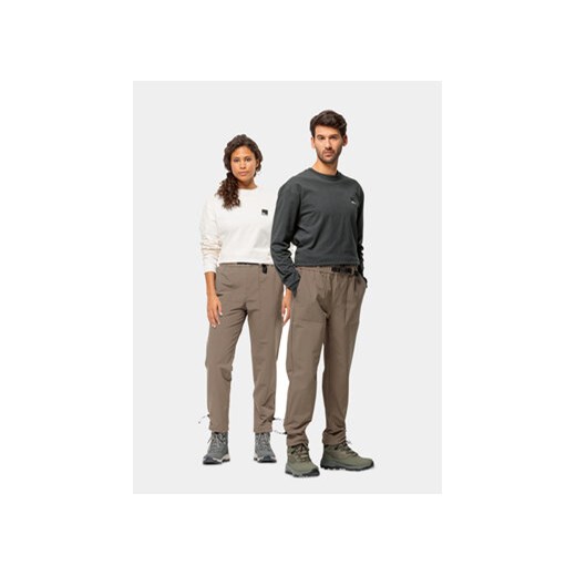 Jack Wolfskin Spodnie outdoor Kiebitzweg Pants 1508471 Brązowy Regular Fit ze sklepu MODIVO w kategorii Spodnie męskie - zdjęcie 168538163