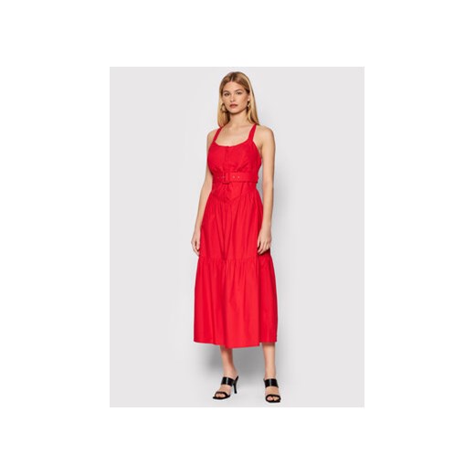 Fracomina Sukienka codzienna FR22SD2008W40001 Czerwony Regular Fit ze sklepu MODIVO w kategorii Sukienki - zdjęcie 168538293