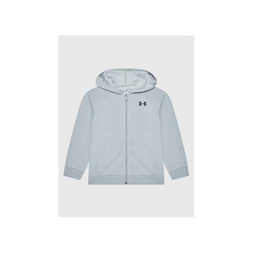 Under Armour Bluza Ua Rival Cotton Full Zip 1357613 Szary Loose Fit ze sklepu MODIVO w kategorii Bluzy chłopięce - zdjęcie 168538350