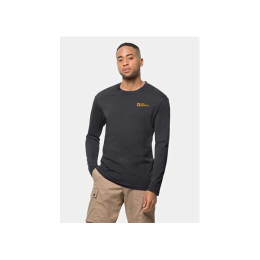 Jack Wolfskin Longsleeve Essential Longsleeve 1808821 Czarny Regular Fit Jack Wolfskin M wyprzedaż MODIVO