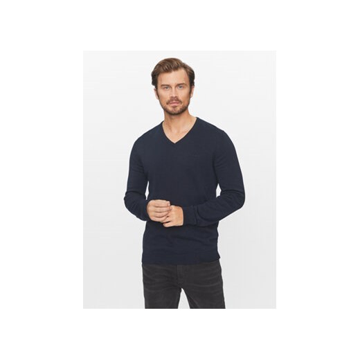 s.Oliver Sweter 2040666 Granatowy Regular Fit ze sklepu MODIVO w kategorii Swetry męskie - zdjęcie 168538560