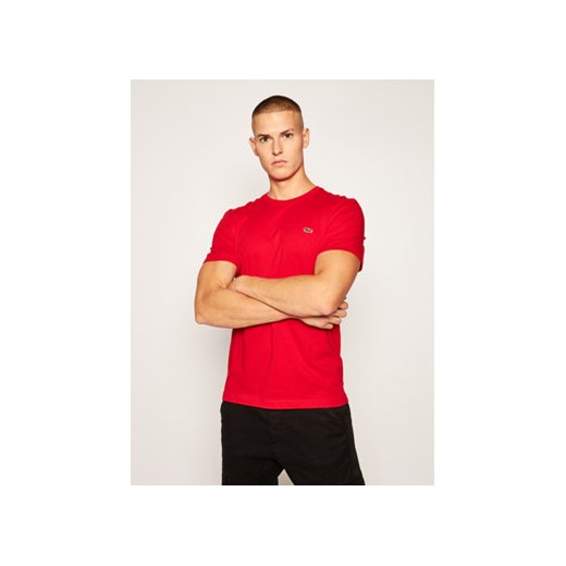 Lacoste T-Shirt TH2038 Czerwony Regular Fit Lacoste 4 MODIVO