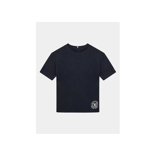 Tommy Hilfiger T-Shirt Crest Logo KB0KB08675 D Granatowy Regular Fit ze sklepu MODIVO w kategorii T-shirty chłopięce - zdjęcie 168538754