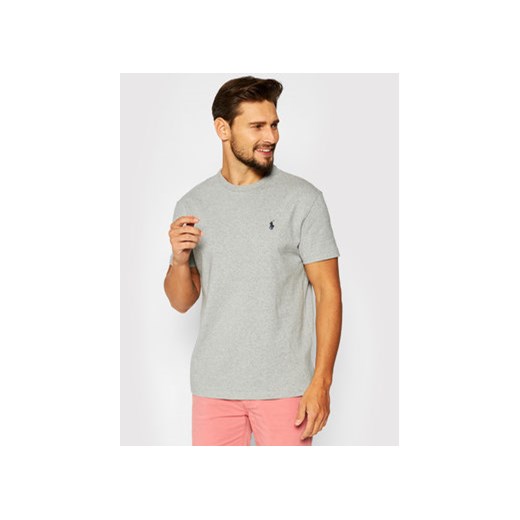 Polo Ralph Lauren T-Shirt Classics 710811284004 Szary Regular Fit ze sklepu MODIVO w kategorii T-shirty męskie - zdjęcie 168539233