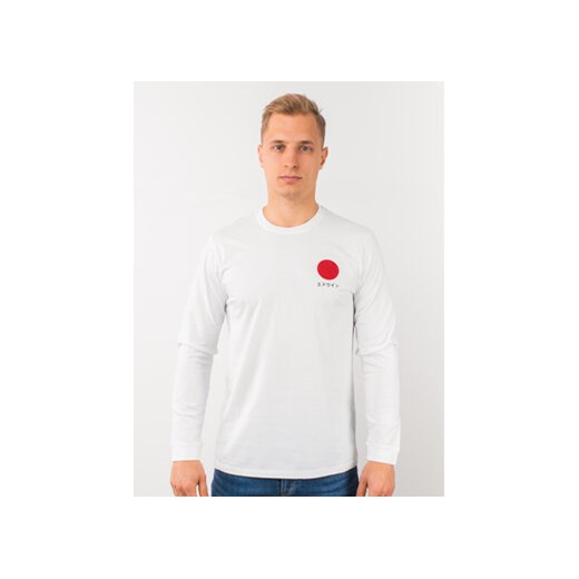 Edwin Longsleeve Japanese Sun Ts I026678 TH14J94 267 Biały Regular Fit ze sklepu MODIVO w kategorii T-shirty męskie - zdjęcie 168539264