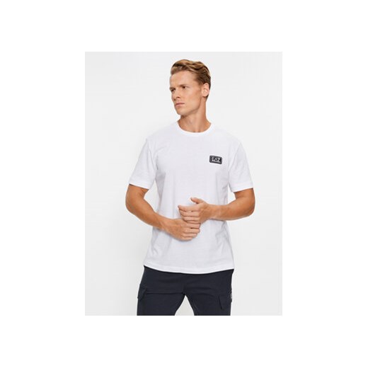 EA7 Emporio Armani T-Shirt 6RPT02 PJ02Z 1100 Biały Regular Fit ze sklepu MODIVO w kategorii T-shirty męskie - zdjęcie 168539503