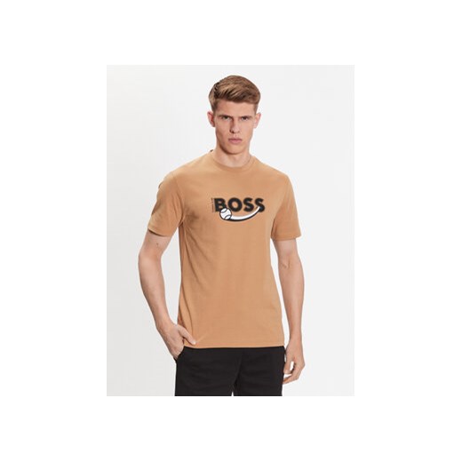 Boss T-Shirt 50486205 Beżowy Regular Fit ze sklepu MODIVO w kategorii T-shirty męskie - zdjęcie 168539684