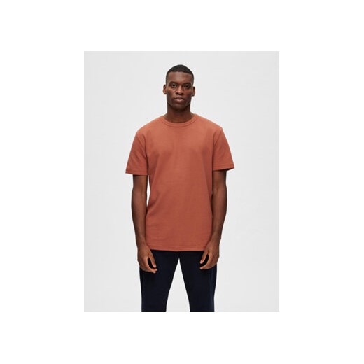 Selected Homme T-Shirt 16088532 Czerwony Relaxed Fit ze sklepu MODIVO w kategorii T-shirty męskie - zdjęcie 168539703