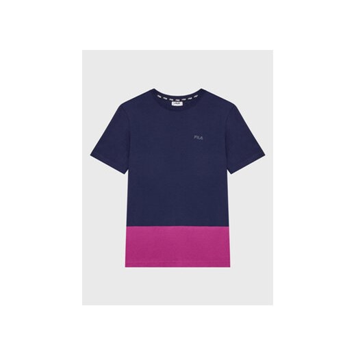 Fila T-Shirt Bremervorde FAT0125 Granatowy Regular Fit ze sklepu MODIVO w kategorii T-shirty chłopięce - zdjęcie 168539780