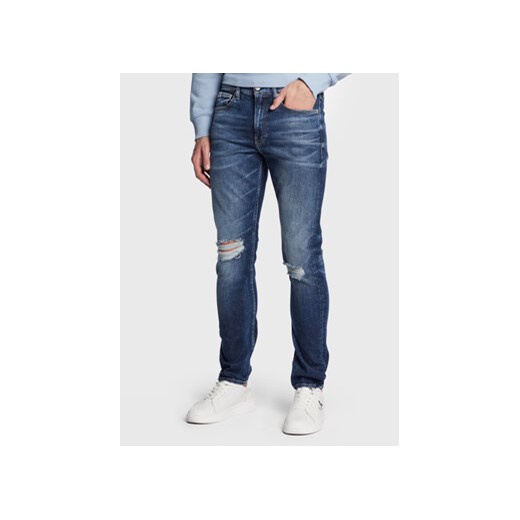 Calvin Klein Jeans Jeansy J30J322803 Niebieski Slim Taper Fit ze sklepu MODIVO w kategorii Jeansy męskie - zdjęcie 168539964
