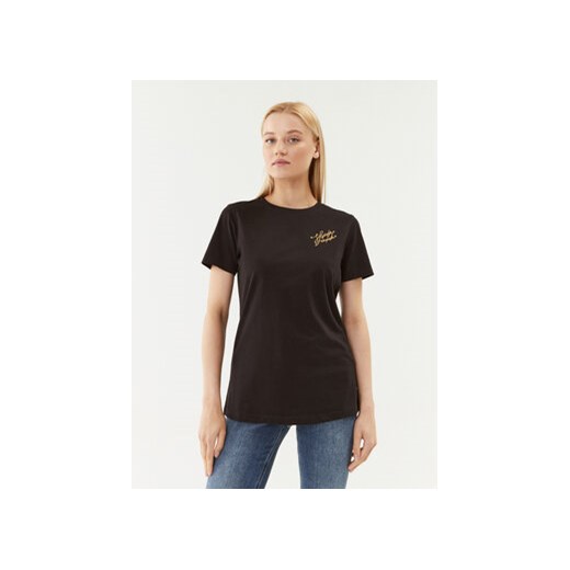 Silvian Heach T-Shirt GPA23069TS Czarny Regular Fit ze sklepu MODIVO w kategorii Bluzki damskie - zdjęcie 168540082