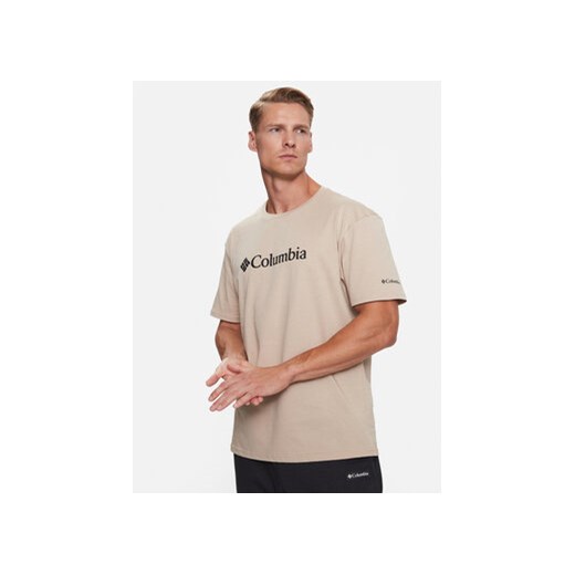 Columbia T-Shirt CSC Basic Logo™ Short Sleeve Brązowy Regular Fit ze sklepu MODIVO w kategorii T-shirty męskie - zdjęcie 168540224