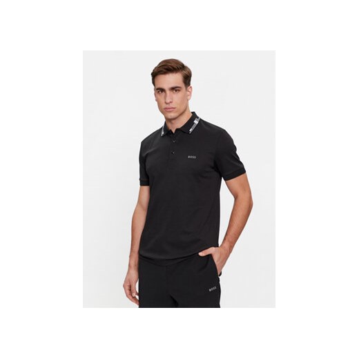 Boss Polo Paule 50506180 Czarny Slim Fit ze sklepu MODIVO w kategorii T-shirty męskie - zdjęcie 168540333