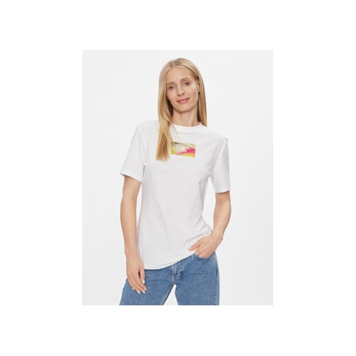 Calvin Klein Jeans T-Shirt Illuminated Box Logo Slim Tee J20J222898 Biały Slim XXS MODIVO
