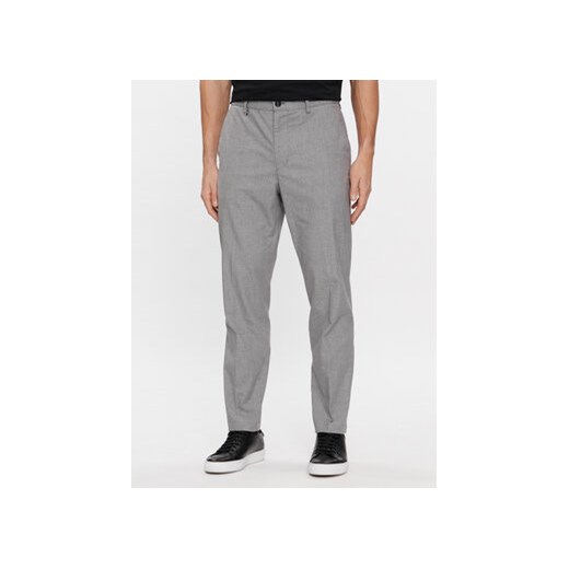 Boss Spodnie materiałowe Perin 50509579 Szary Slim Fit ze sklepu MODIVO w kategorii Spodnie męskie - zdjęcie 168540741