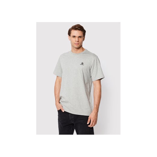 Converse T-Shirt 10023876-A05 Szary Standard Fit ze sklepu MODIVO w kategorii T-shirty męskie - zdjęcie 168541324