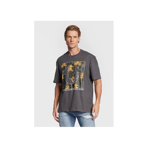 True Religion T-Shirt 106299 Szary Regular Fit ze sklepu MODIVO w kategorii T-shirty męskie - zdjęcie 168541732