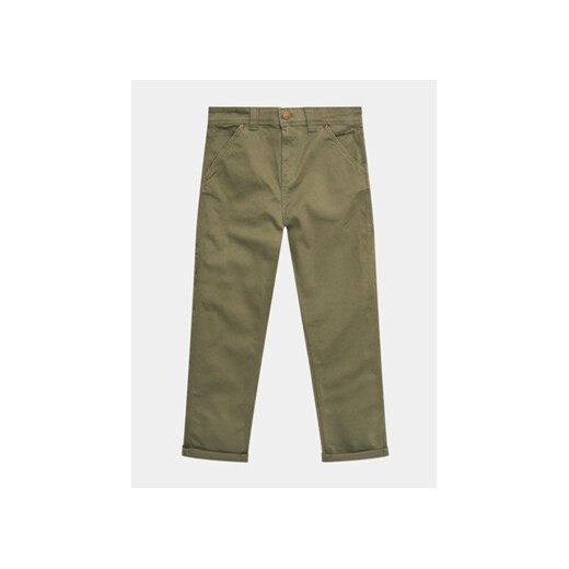 Lee Spodnie materiałowe Carpenter LEE0019 Zielony Regular Fit ze sklepu MODIVO w kategorii Spodnie chłopięce - zdjęcie 168541880