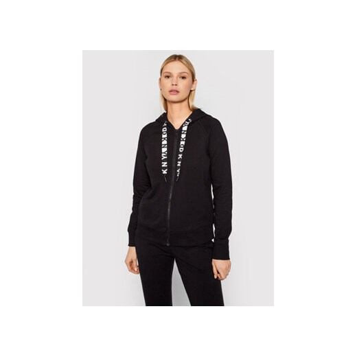 DKNY Sport Bluza DP9J8598 Czarny Regular Fit ze sklepu MODIVO w kategorii Bluzy damskie - zdjęcie 168542083