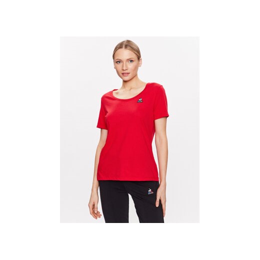Le Coq Sportif T-Shirt 2310425 Różowy Regular Fit ze sklepu MODIVO w kategorii Bluzki damskie - zdjęcie 168542360